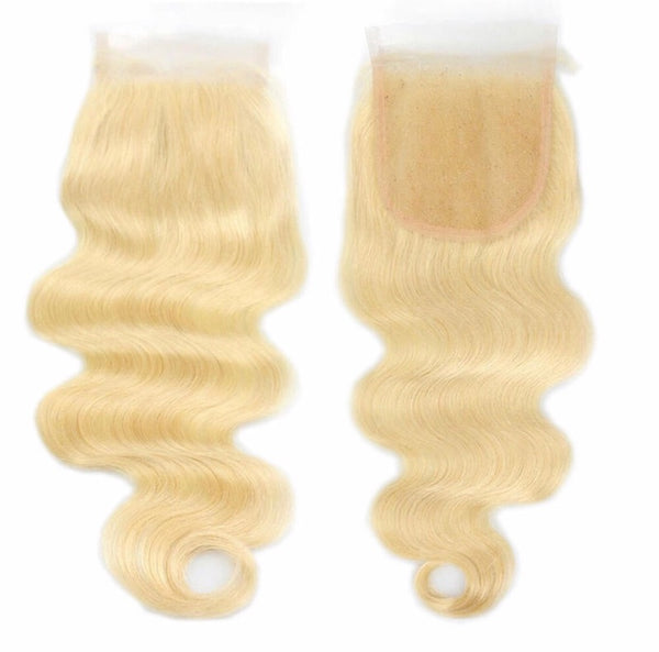 613 Platinum Blonde BodyWave Closure